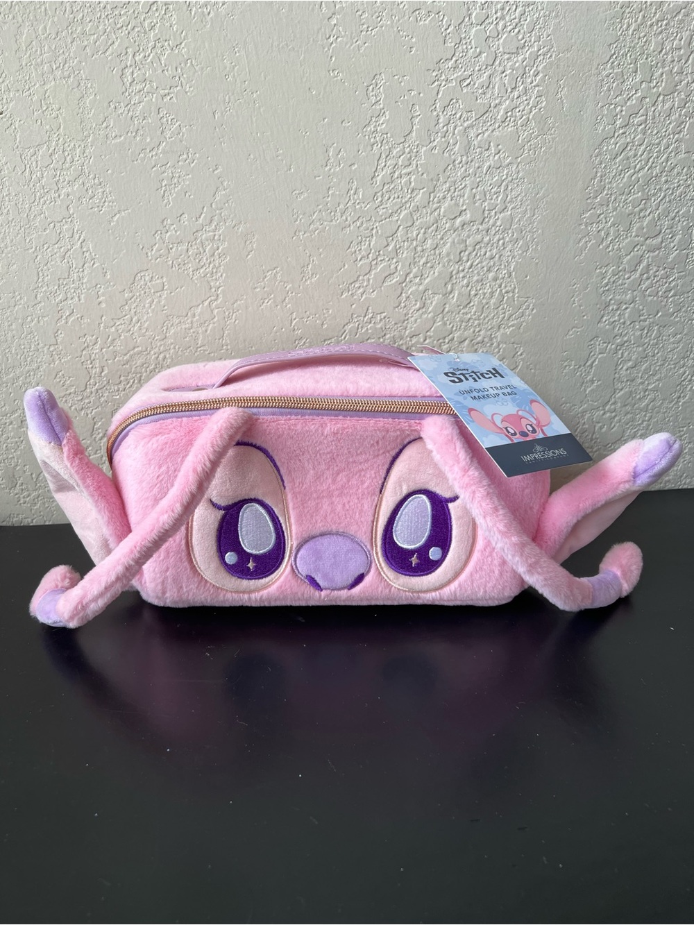 NWT Disney Lilo and Stitch Angel Unfold Travel Makeup Cosmetic Pencil Bag